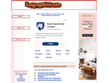 Tablet Screenshot of languagegain.com